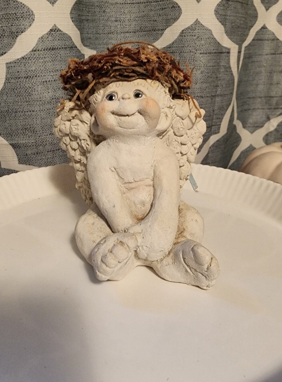 Dreamsicles By Kristin Haynes Cute White Cherub Angel " Sitting Pretty"